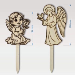 Lesena sveča na piku iz vezane plošče - prikaz velikost