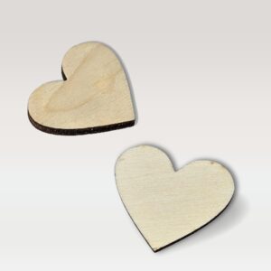 Leseni poročni srčki - slika 4