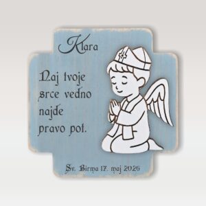 Darilo slika angel birma modra motiv