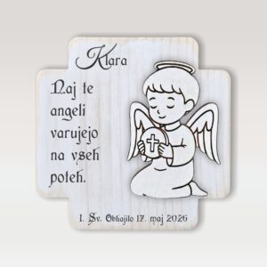 Darilo slika angel obhajilo bela motiv