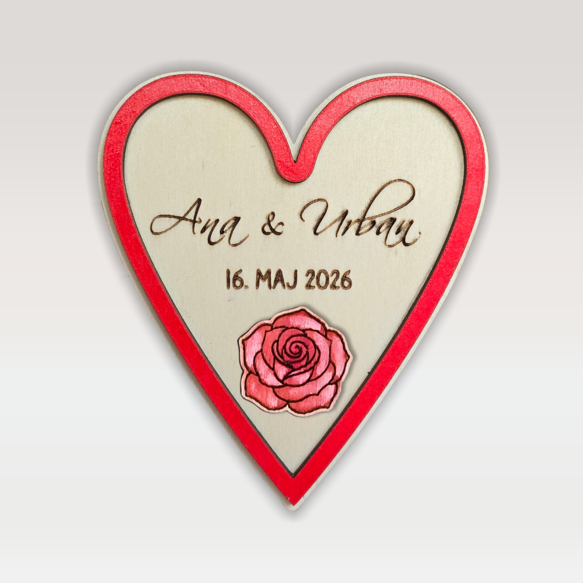 poročna zahvalnica spersonaliziranimi imeni